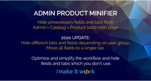 Admin Product Minifier