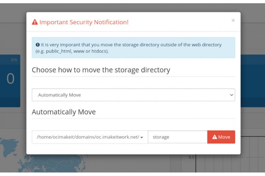 How to move the storage directory in OpenCart - automatically or manually