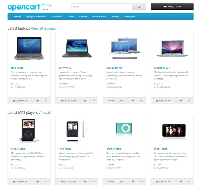 Latest Products From Selected Category OpenCart extension